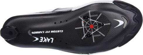 حذاء Lake Cx403 واسع لركوب الدراجات - للرجال أبيض/أسود، 46.0 in Kuwait