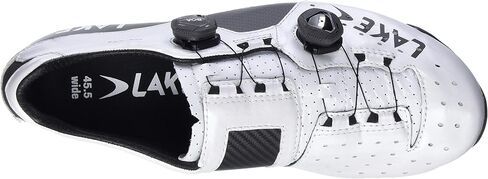 حذاء Lake Cx403 واسع لركوب الدراجات - للرجال أبيض/أسود، 46.0 in Kuwait