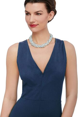 Ross-Simons Aquamarine Bead and 5-6mm Cultured Pearl Torsade Necklace With Free Bracelet. 18 inches in Saudi Arabia