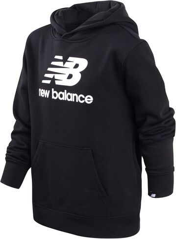 سويت شيرت للأولاد من New Balance - بلوفر بغطاء للرأس من الصوف النشط لكرة السلة (المقاس: 4-20) in Kuwait