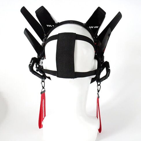 Cybe𝐫punk Mask , Halloween Cosplay Fit Party Music Festival Accessories With Light in Kuwait