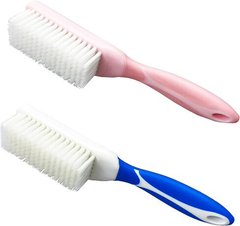 Amangny 2 Pieces Long Handle High Density Soft Bristle Clothes Sneaker Shoe Cleaning Brush in Kuwait