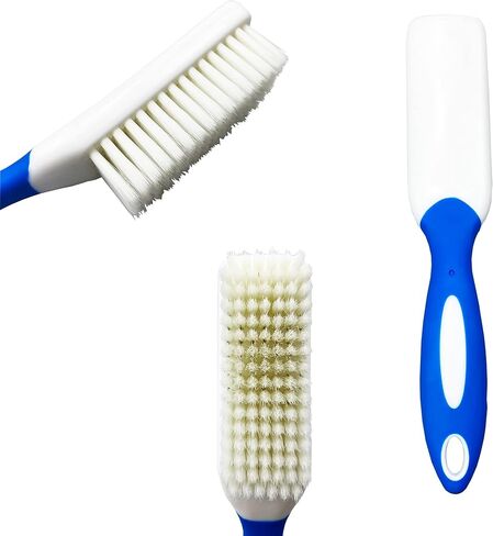 Amangny 2 Pieces Long Handle High Density Soft Bristle Clothes Sneaker Shoe Cleaning Brush in Kuwait