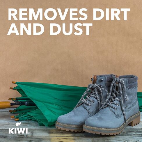 منظف الاحذية من كيوي، مصنوع من الجلد السويدي والنوبوك للاحذية والاحذية وغيرها الكثير، زجاجة بخاخ، 4 اونصة، عبوة من 4 قطع in Kuwait