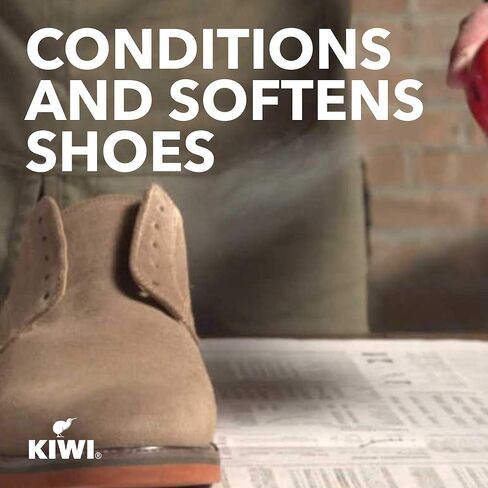 منظف الاحذية من كيوي، مصنوع من الجلد السويدي والنوبوك للاحذية والاحذية وغيرها الكثير، زجاجة بخاخ، 4 اونصة، عبوة من 4 قطع in Kuwait