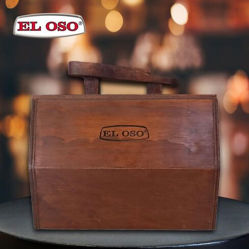 El Oso Dark Brown Wooden Drawer to Polish Shoes in Kuwait