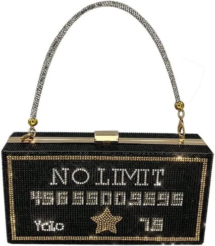 حقائب يد نسائية مسائية من Pearl&she Diamond حقيبة يد صغيرة من Minaudiere، كومة من المحافظ الكريستالية ذات الدولارات النقدية in Kuwait
