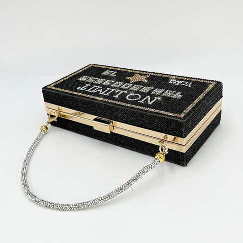 حقائب يد نسائية مسائية من Pearl&she Diamond حقيبة يد صغيرة من Minaudiere، كومة من المحافظ الكريستالية ذات الدولارات النقدية in Kuwait