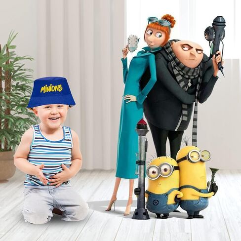 Minions Kids Sun Hat, Toddler Bucket Hat for Boys, Reversible Kids Sun Hat Boys Bucket Hat, Disney Despicable Me Hat Blue in Kuwait