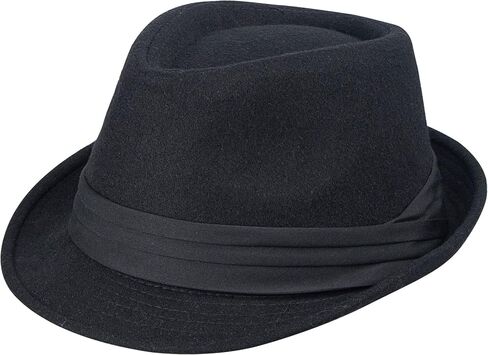 UTOWO Kids-Felt-Fedora-Trilby-Hat Toddler-Boys Derby Cuban Hat Jazz-Cap(Size 6 5/8 for 2-6T) in Saudi Arabia
