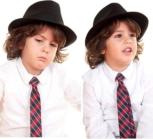 UTOWO Kids-Felt-Fedora-Trilby-Hat Toddler-Boys Derby Cuban Hat Jazz-Cap(Size 6 5/8 for 2-6T) in Saudi Arabia