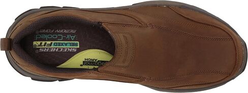Skechers Men's Respected-Lowry Goodyear Rubber Low Profile Bike Toe Slip on Loafer in Saudi Arabia