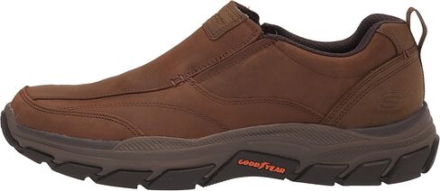 Skechers Men's Respected-Lowry Goodyear Rubber Low Profile Bike Toe Slip on Loafer in Saudi Arabia