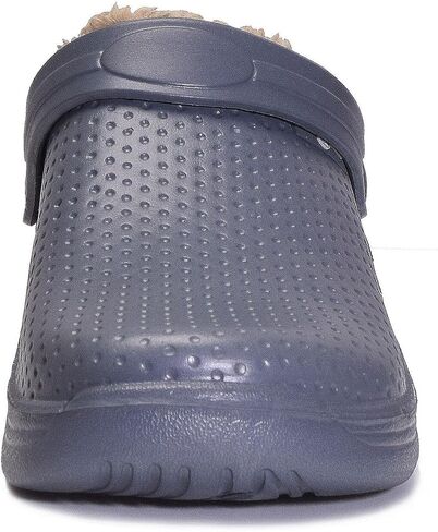 Womens Mens Fur Lined Clogs Waterproof Garden Shoes Winter Warm House Slippers Indoor Outdoor Mules in Kuwait