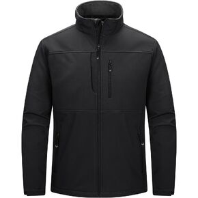 33,000ft Men's Lightweight Softshell Jacket Warm Fleece Lined Windbreaker Waterproof Soft Shell for Outdoor Hiking in Kuwait