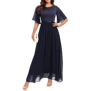 Bbonlinedress Womens Lace Bridesmaid Formal Evening Gowns Prom Chiffon Wedding Guest Dress