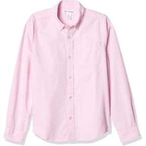 Amazon Essentials Boys' Uniform Classic Fit Long-Sleeve Woven Oxford Shirt in Kuwait