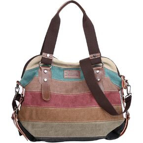 Eshow Women Canvas Shoulder Bag Hobo Handbags and Purse Cross-Body Bag Messenger Bag Travel mom bag for women in Kuwait