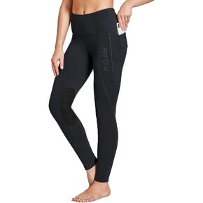 FitsT4 Women's Fleece Lined Riding Breeches Winter Equestrian Pants Silicone Horseback Riding Tights Cell Pocket