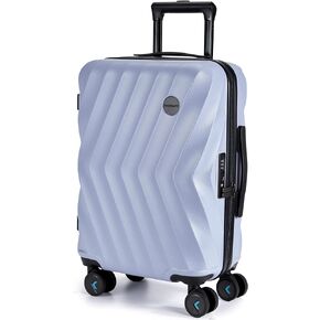 BAGSMART Carry On Luggage, PC Hardside Suitcase 22x14x9 Airline Approved, 20 Inch Carryon Luggage with Spinner Wheels, Travel Luggage Hard Shell Lightweight Rolling Suitcases for Men Women (Purple)