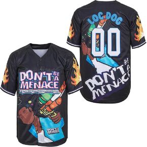 الرؤساء الميتون لا يكونوا تهديدًا للبيسبول جيرسي للرجال #00 هيب هوب 90s قمصان رياضية in Kuwait