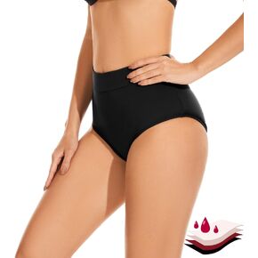 OVRUNS Period Swimwear Bikini Menstrual Leakproof Swim Bottoms Waterproof for Teens Girls Women