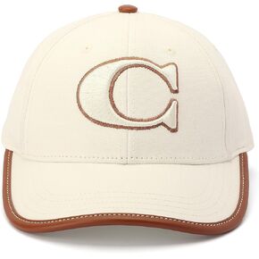 Coach Standard C Cotton Canvas Baseball Hat, Chalk in Saudi Arabia