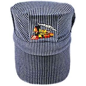 قبعة مهندس السكك الحديدية للبالغين من ذا ريل ديل للرجال باللون الأحمر لمهندس محرك البخار I Trains in Kuwait