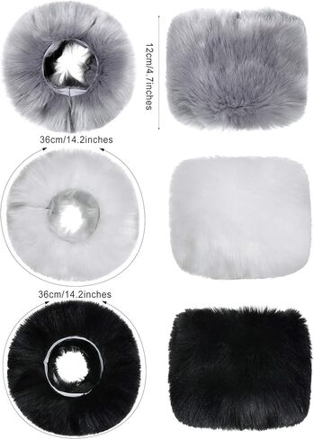 3 أزواج من الفراء الصناعي معصمه مدفئات الشتاء الفراء للمرأة الفتيات in Kuwait