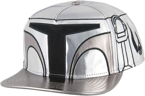 قبعة Star Wars The Mandalorian Hat Beskar Costume Helmet مطرزة Flatbill Snapback قبعة بيسبول in Saudi Arabia