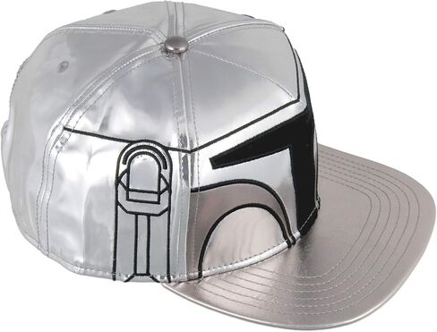 قبعة Star Wars The Mandalorian Hat Beskar Costume Helmet مطرزة Flatbill Snapback قبعة بيسبول in Saudi Arabia
