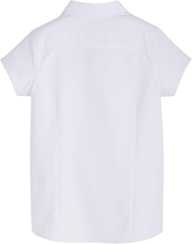 Tommy Hilfiger Short Sleeve Oxford Girls Buttondown Collar Blouse, Kids School Uniform Clothes in Saudi Arabia