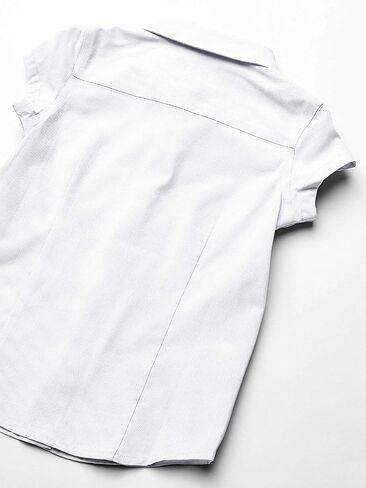 Tommy Hilfiger Short Sleeve Oxford Girls Buttondown Collar Blouse, Kids School Uniform Clothes in Saudi Arabia