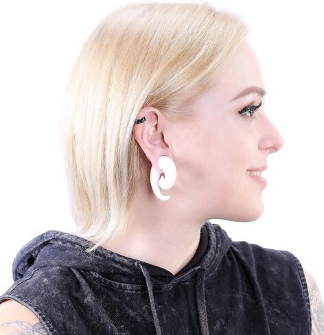 WBRWP 48/54pcs Ear Stretching kit Acrylic Tapers and Plugs with Double O-Ring Ear Expander Gauges Stretcher Body Piercing Jewelry 2g-3/4/14g-00g in Kuwait