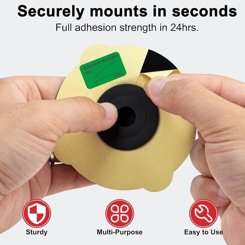 AirTag Fabric Mount - Apple Air Tag Stick-On Holder | Secure & Hidden | for Luggage, Purses, Backpacks, & Jackets |Apple Airtag Sticker 4 Pack in Kuwait