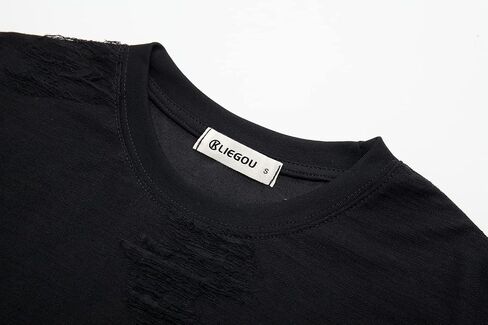 KLIEGOU Men's Fashion Hip Hop Color Block Stripe T-Shirt in Kuwait