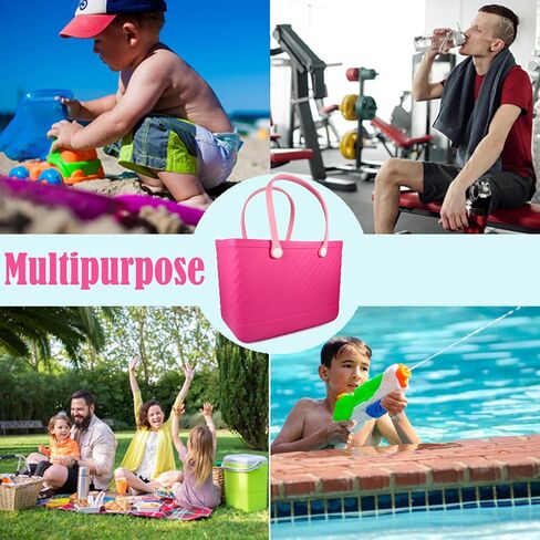 حقيبة شاطئ مقاومة للماء من AYCRIT مقاس X كبير حقيبة شاطئ قابلة للغسل مقاومة للرمل لقارب شاطئ البحر وحمام السباحة والنزهة والتخييم مقاس 19 × 13 × 9 بوصة in Kuwait