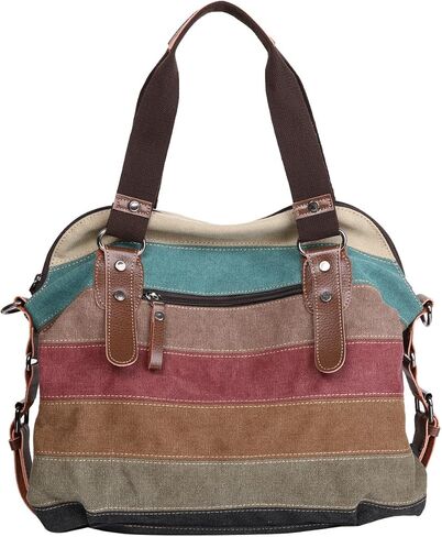 Eshow Women Canvas Shoulder Bag Hobo Handbags and Purse Cross-Body Bag Messenger Bag Travel mom bag for women in Kuwait