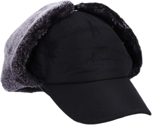 قبعة شتوية 3 في 1 مبطنة بالفرو الحراري مع غطاء للأذن لتدفئة الوجه قبعة بيسبول مقاومة للرياح in Kuwait