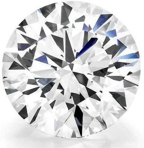Bejeweled GRA Certified VVS1 D Moissanite with Laser Inscription, Round Brilliant Cut, 3EX, Excellent Lustre, Diamond Alternative in Saudi Arabia
