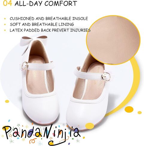 فستان PANDANINJIA للفتيات الصغيرات/الأطفال الصغار Jada Dress Mary Jane حذاء بكعب عالٍ وحفلات الزفاف والأميرة in Kuwait