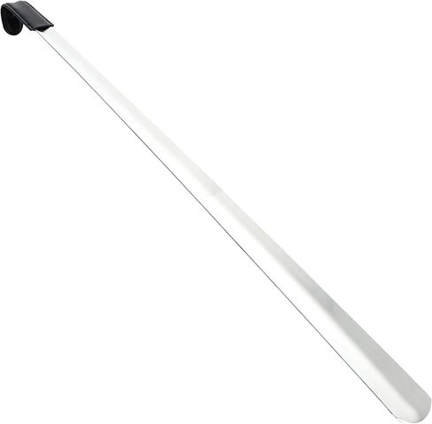 بوق حذاء بمقبض طويل للغاية مقاس 31.5 انش من اوفيتماجيك، لبيسة حذاء معدنية للرجال والنساء، لبوق حذاء من الستانلس ستيل شديد التحمل مع مقبض جلدي لكبار السن والحوامل، فضي، XL, فضي, X-Large in Kuwait