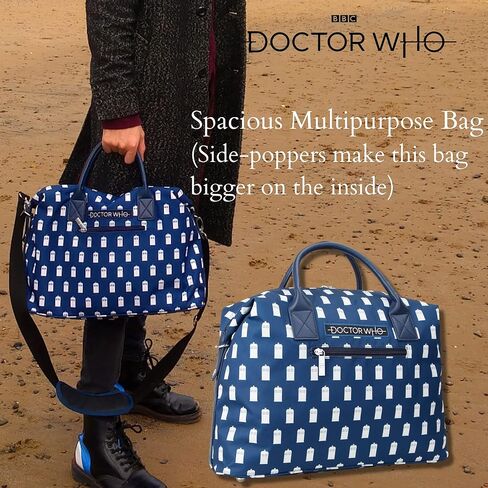 حقيبة لابتوب Tardis - حقيبة رسول للجنسين الرسمية BBC Doctor Who Merchandise بواسطة LOVARZI in Kuwait