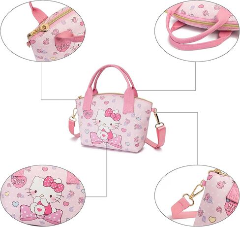 محفظة كروس صغيرة لطيفة، حقيبة كتف صغيرة من جلد البولي يوريثان الناعم، فكرة هدية رائعة للفتيات، A-g-e-s 3-6 in Kuwait