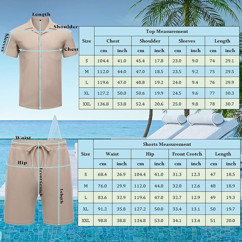 AstoSeu Men's Shirt and Shorts Set Short Sleeve Casual Button Down Summer Outfits in Kuwait