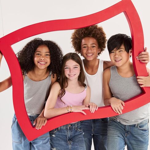 مجموعة Hanes Girls' Big Originals Crop Cami Pack، تانك قطني ماص للرطوبة، 5 عبوات in Saudi Arabia