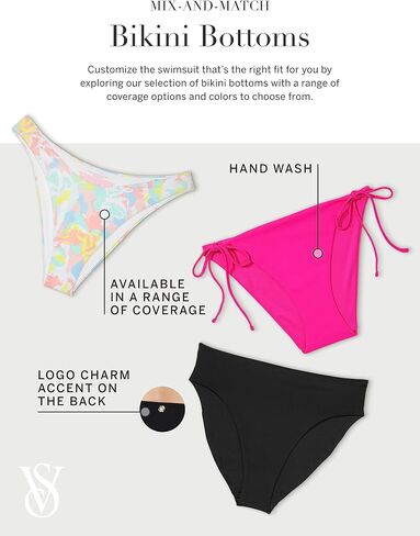 فيكتوريا سيكريت - قطعة بيكيني سفلية ميكس آند ماتش بخيط ناعم (XS-XXL) in Kuwait