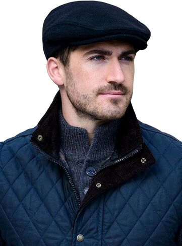 قبعة Mucros Weavers Irish Flat Cap للرجال Trinity Tweed Hat قبعة القيادة مصنوعة في أيرلندا in Kuwait
