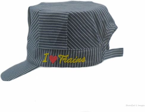 قبعة مهندس السكك الحديدية للبالغين من ذا ريل ديل للرجال باللون الأحمر لمهندس محرك البخار I Trains in Kuwait