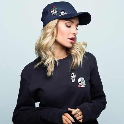 25 Pcs Halloween Enamel Pins for Backpack, Cute Lapel Enamel Pins Anime Cat Skull Spooky Skeleton Enamel Pins Set Punk Horror Goth (25 pcs) in Kuwait